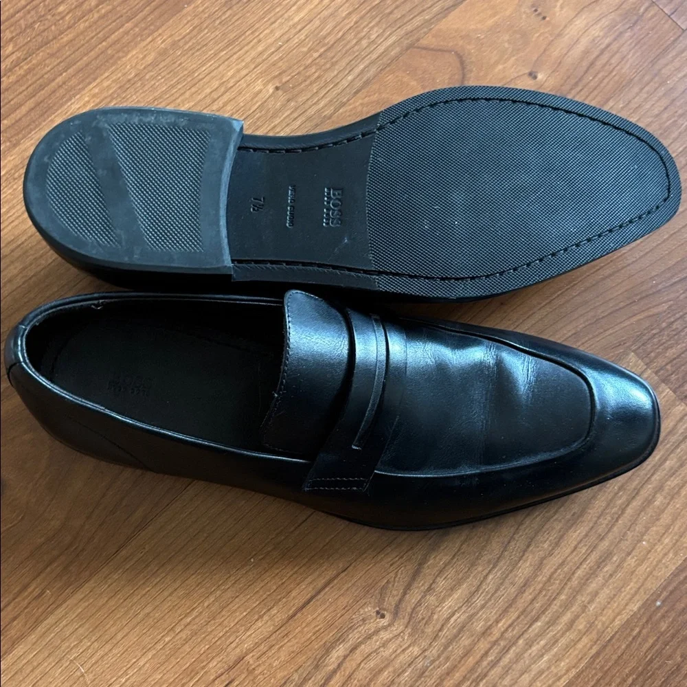 Hugo Boss Round Apron Toe Penny Loafer